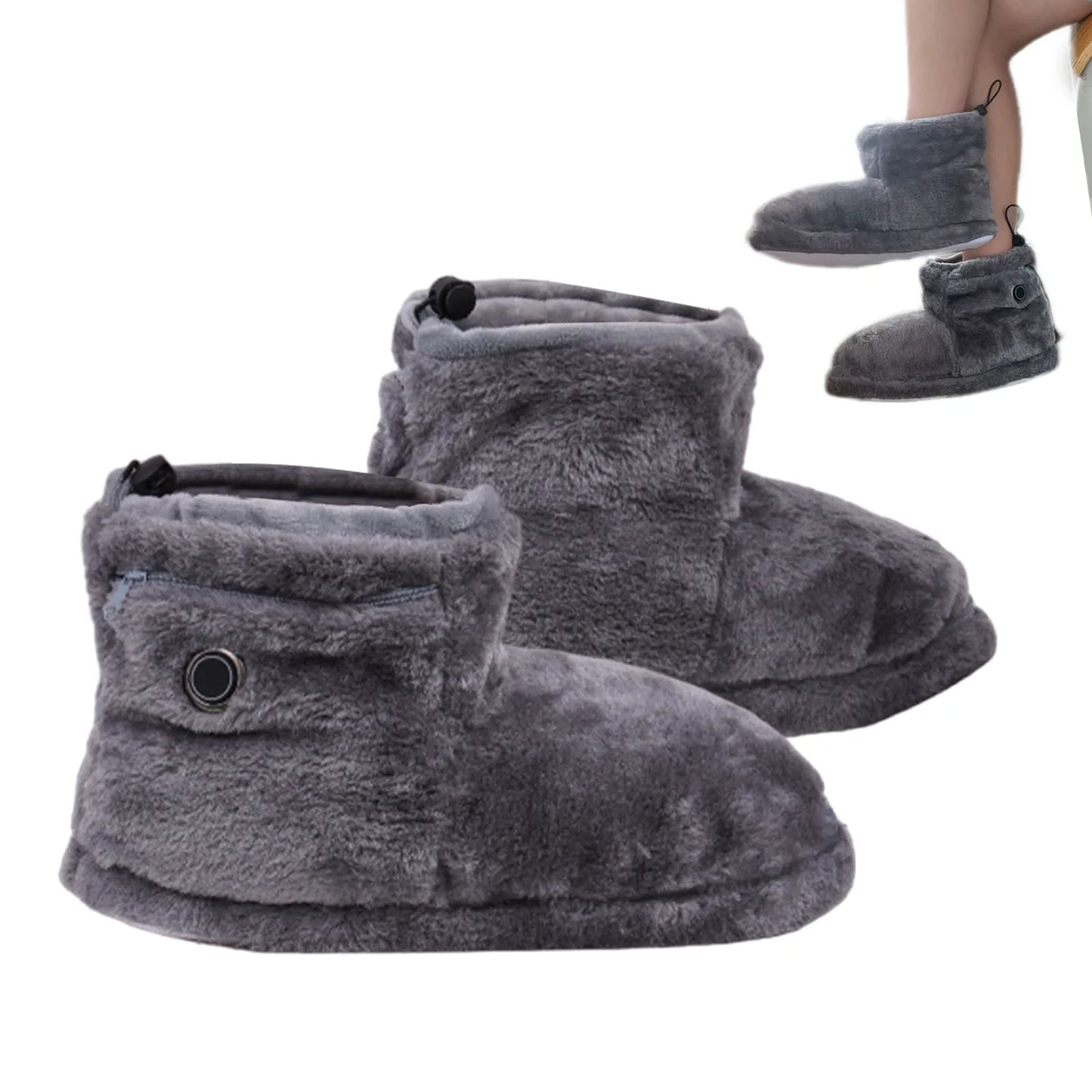 Premium Heated Slippers - USB Rechargeable Winter Boots