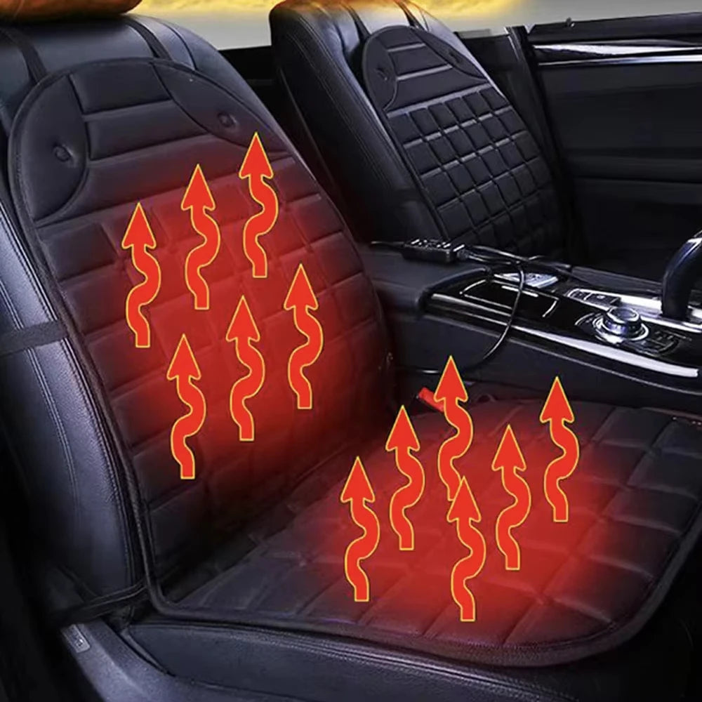 Universal Heated Car Seat Cushion - 12V Winter Warmer