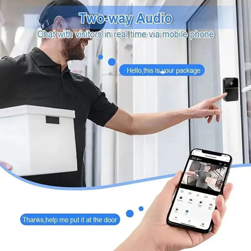 Smart WiFi Video Doorbell - HD Wireless Security Camera
