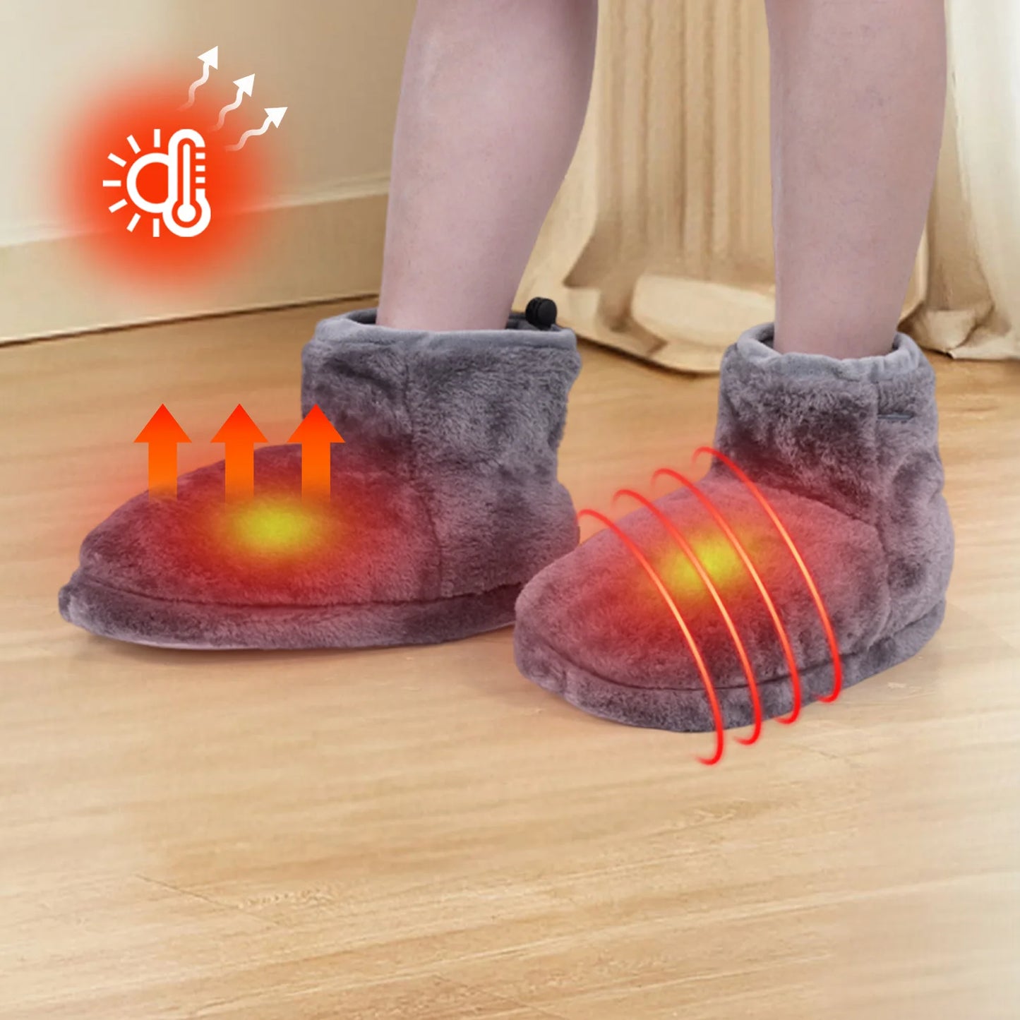 Premium Heated Slippers - USB Rechargeable Winter Boots