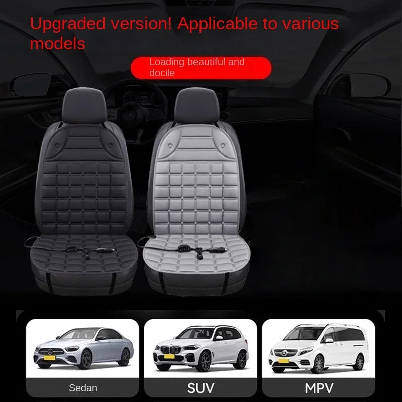 Universal Heated Car Seat Cushion - 12V Winter Warmer