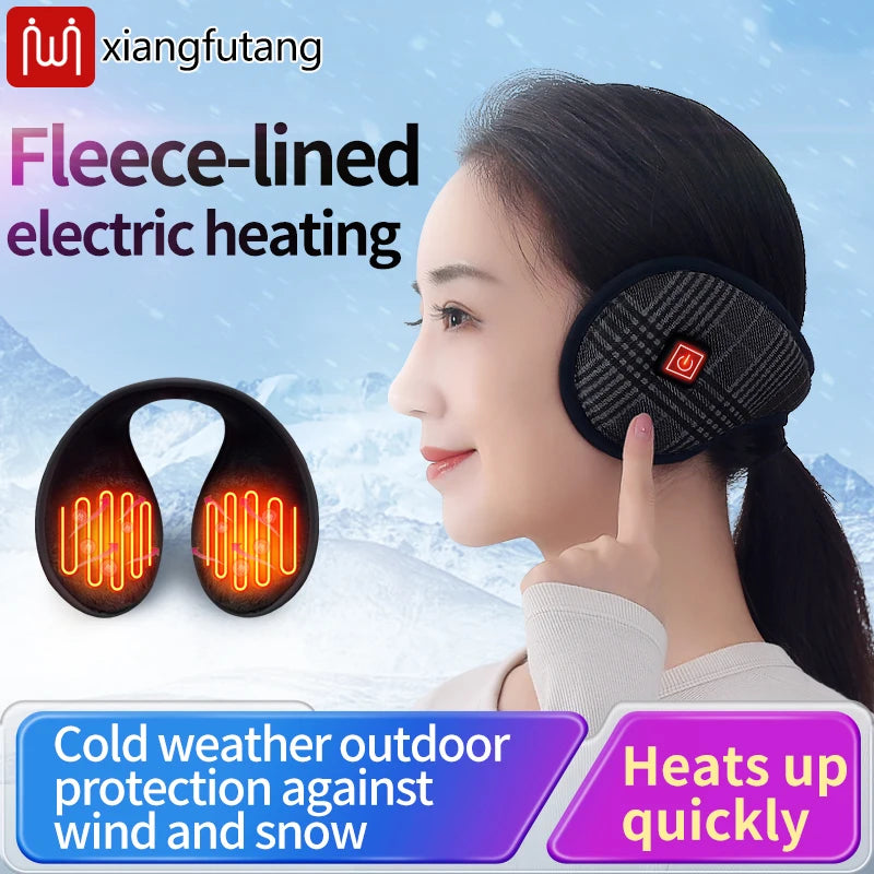 Heated Earmuffs - Windproof Winter Ear Warmers