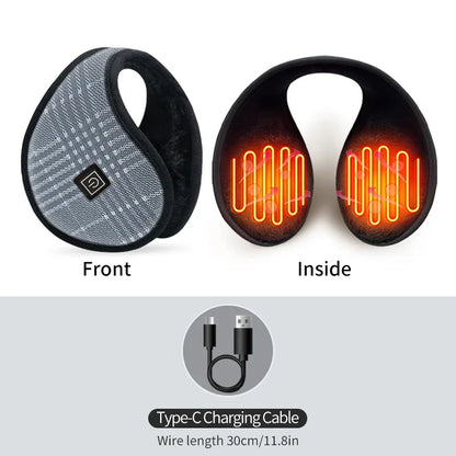 Heated Earmuffs - Windproof Winter Ear Warmers