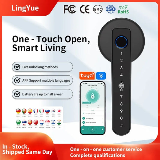Smart Fingerprint Door Lock - Keyless Home Security