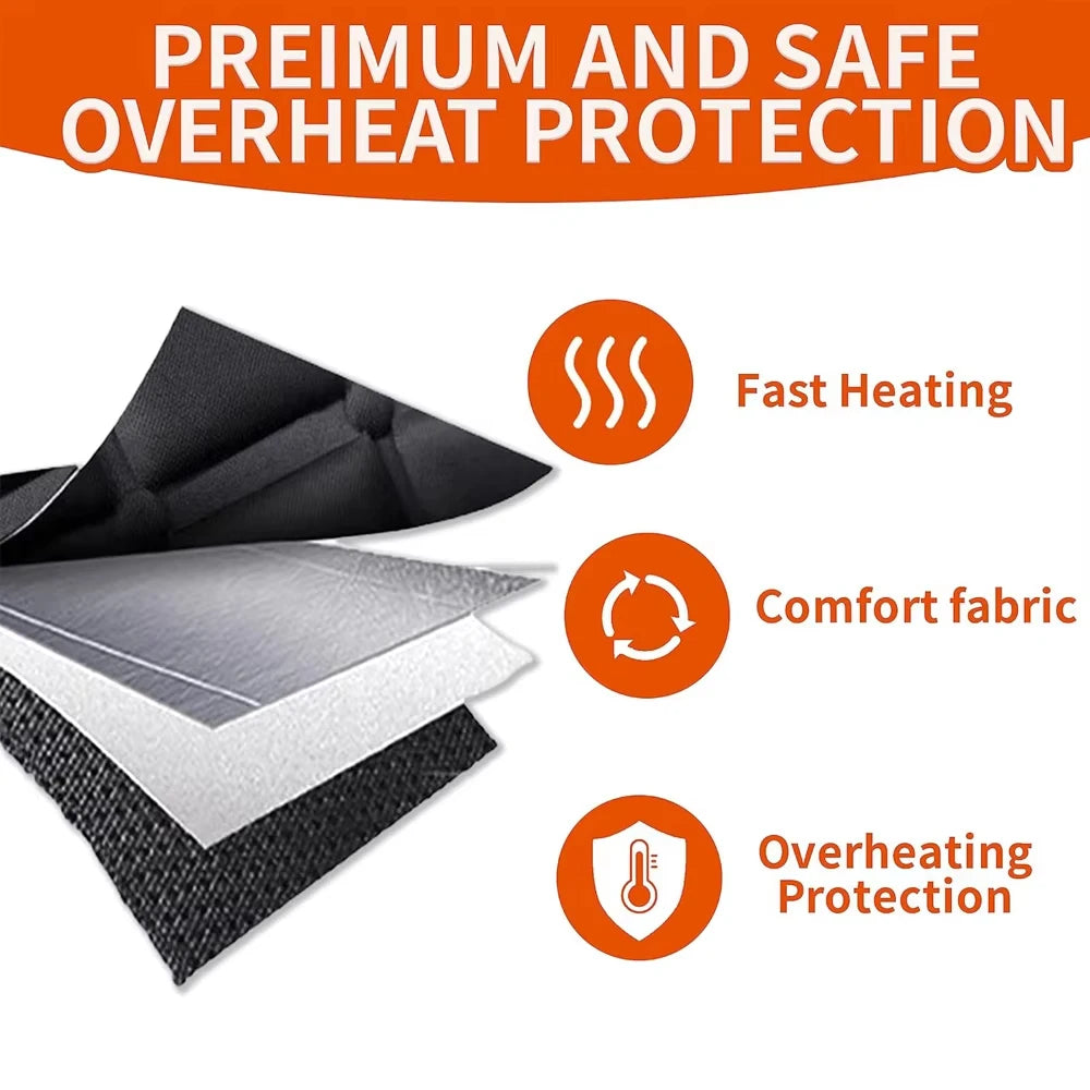 Universal Heated Car Seat Cushion - 12V Winter Warmer